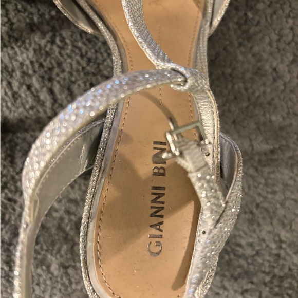 Gianni Bini Glittering Silver Sandals - Picture 2 of 4